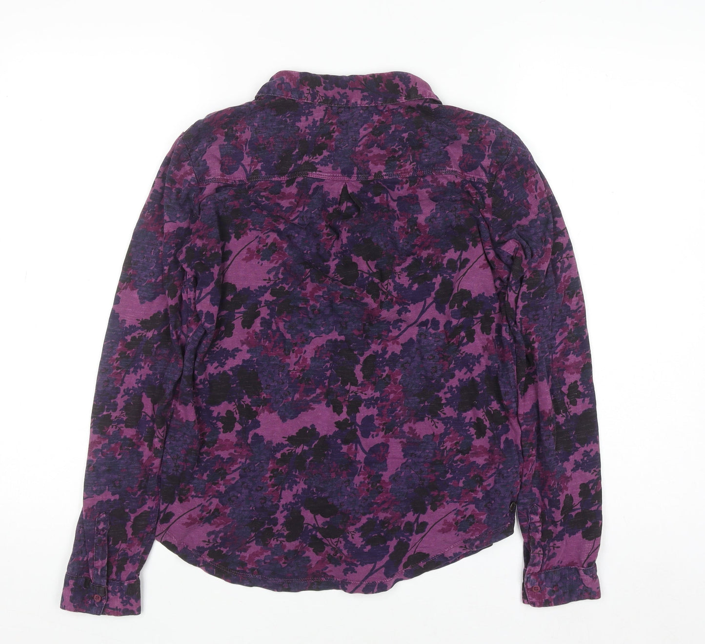 Womens UK Size 8 FatFace Purple Casual Button-Up