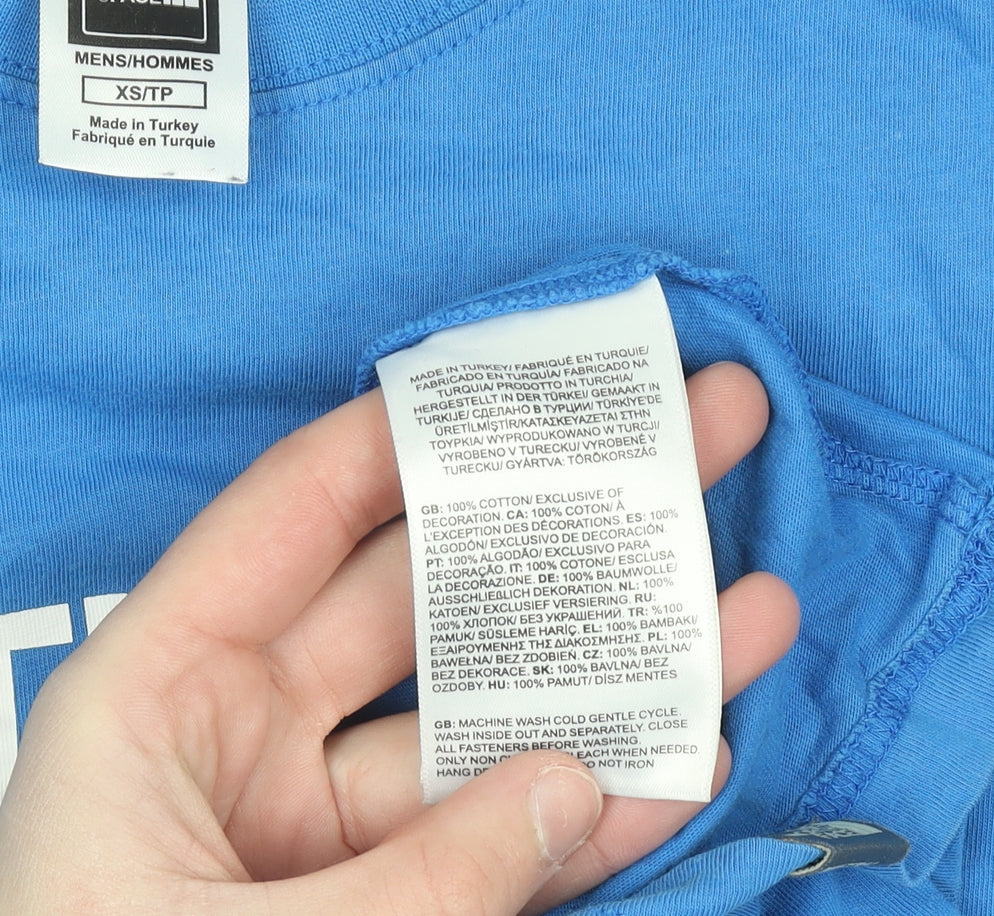 Mens UK Size XS The North Face Blue  T-Shirt