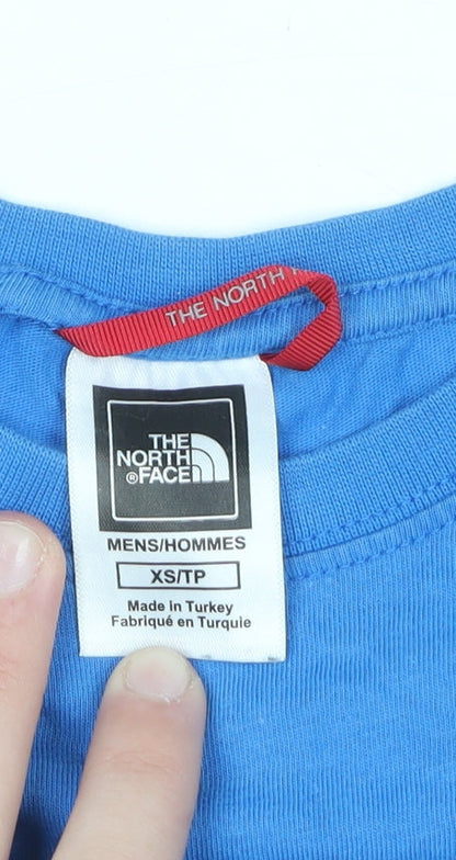 Mens UK Size XS The North Face Blue  T-Shirt