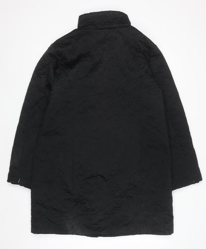 Womens UK Size 14 Kookai Black Overcoat