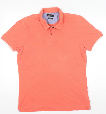 Mens UK Size XL Massimo Dutti 100% Cotton Polo Shirt