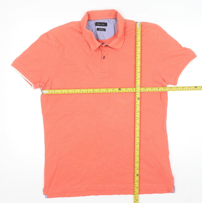 Mens UK Size XL Massimo Dutti 100% Cotton Polo Shirt