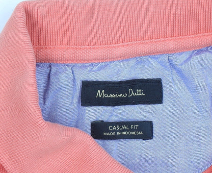 Mens UK Size XL Massimo Dutti 100% Cotton Polo Shirt