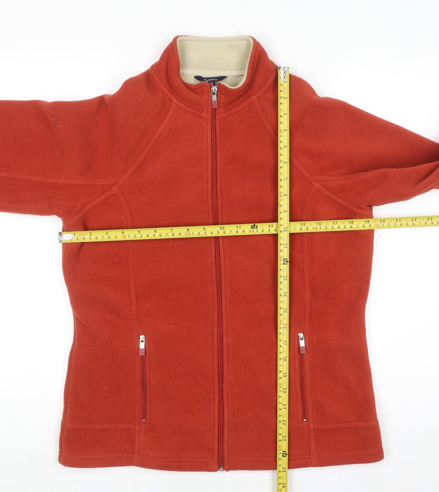 Unisex Adults UK Size M Reitmans Red Full Zip Sweatshirt