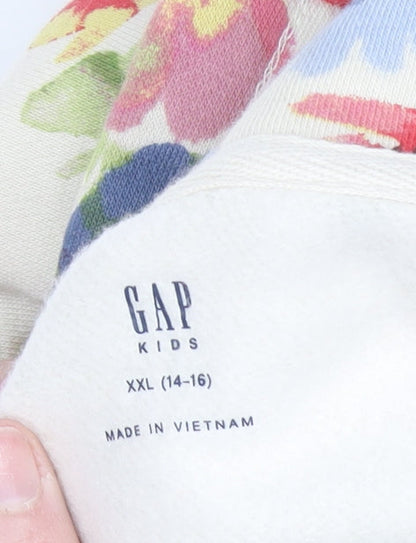 Girls UK Size 14-16 Years Gap Multicoloured Pullover Hoodie