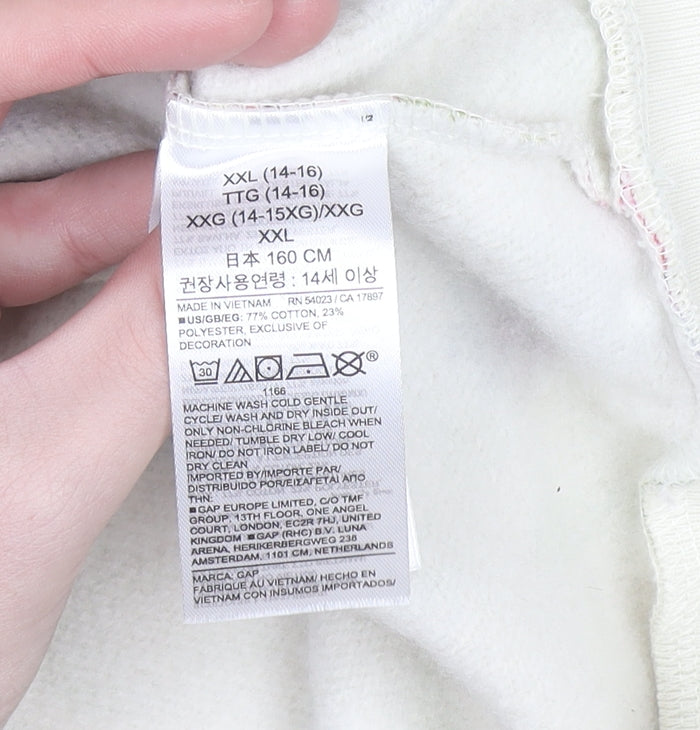 Girls UK Size 14-16 Years Gap Multicoloured Pullover Hoodie