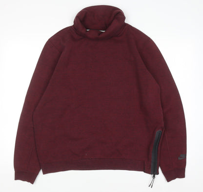 Mens UK Size L Nike Red Pullover Sweatshirt
