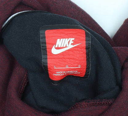 Mens UK Size L Nike Red Pullover Sweatshirt