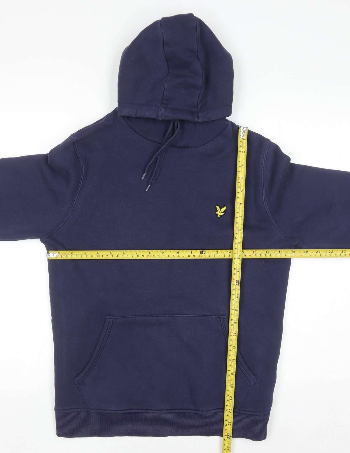 Mens UK Size S Lyle & Scott Blue Pullover Hoodie