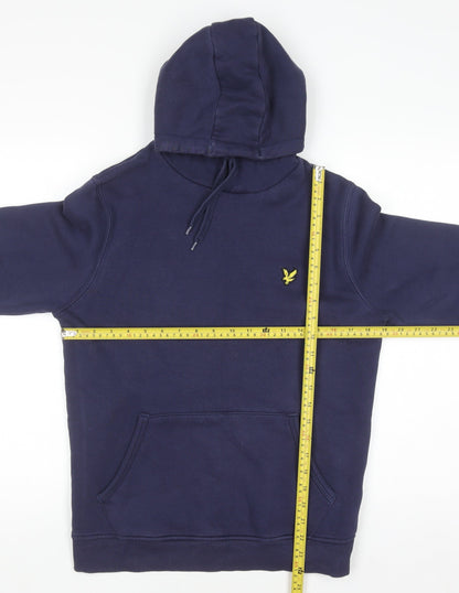 Mens UK Size S Lyle & Scott Blue Pullover Hoodie