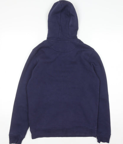 Mens UK Size S Lyle & Scott Blue Pullover Hoodie