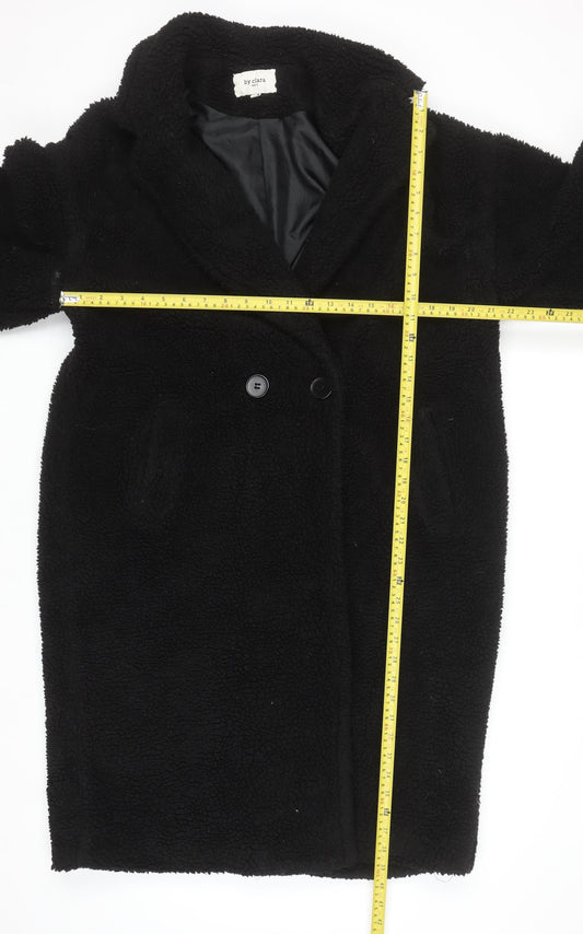 Womens UK Size L By Clara Black Overcoat