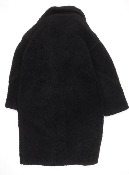 Womens UK Size L By Clara Black Overcoat