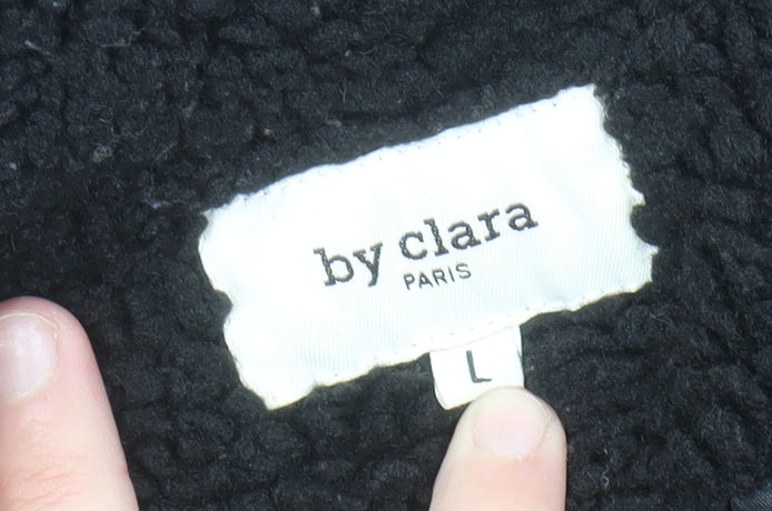 Womens UK Size L By Clara Black Overcoat