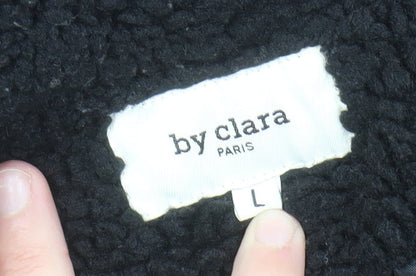 Womens UK Size L By Clara Black Overcoat