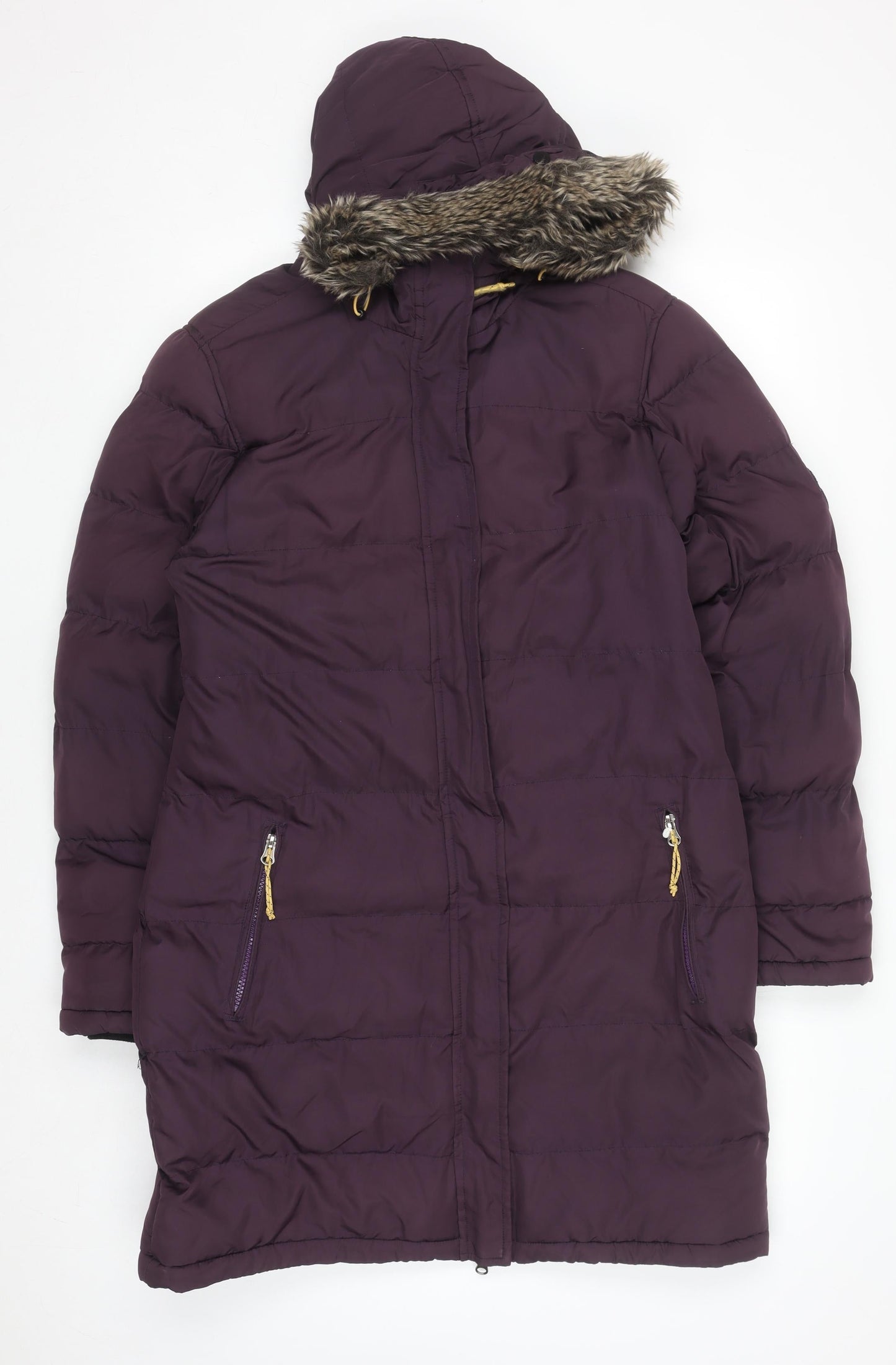 Womens UK Size 12 Tog 24 Purple Puffer Jacket