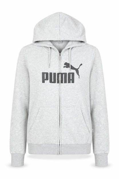 Womens UK Size 8 PUMA Grey Full Zip Hoodie