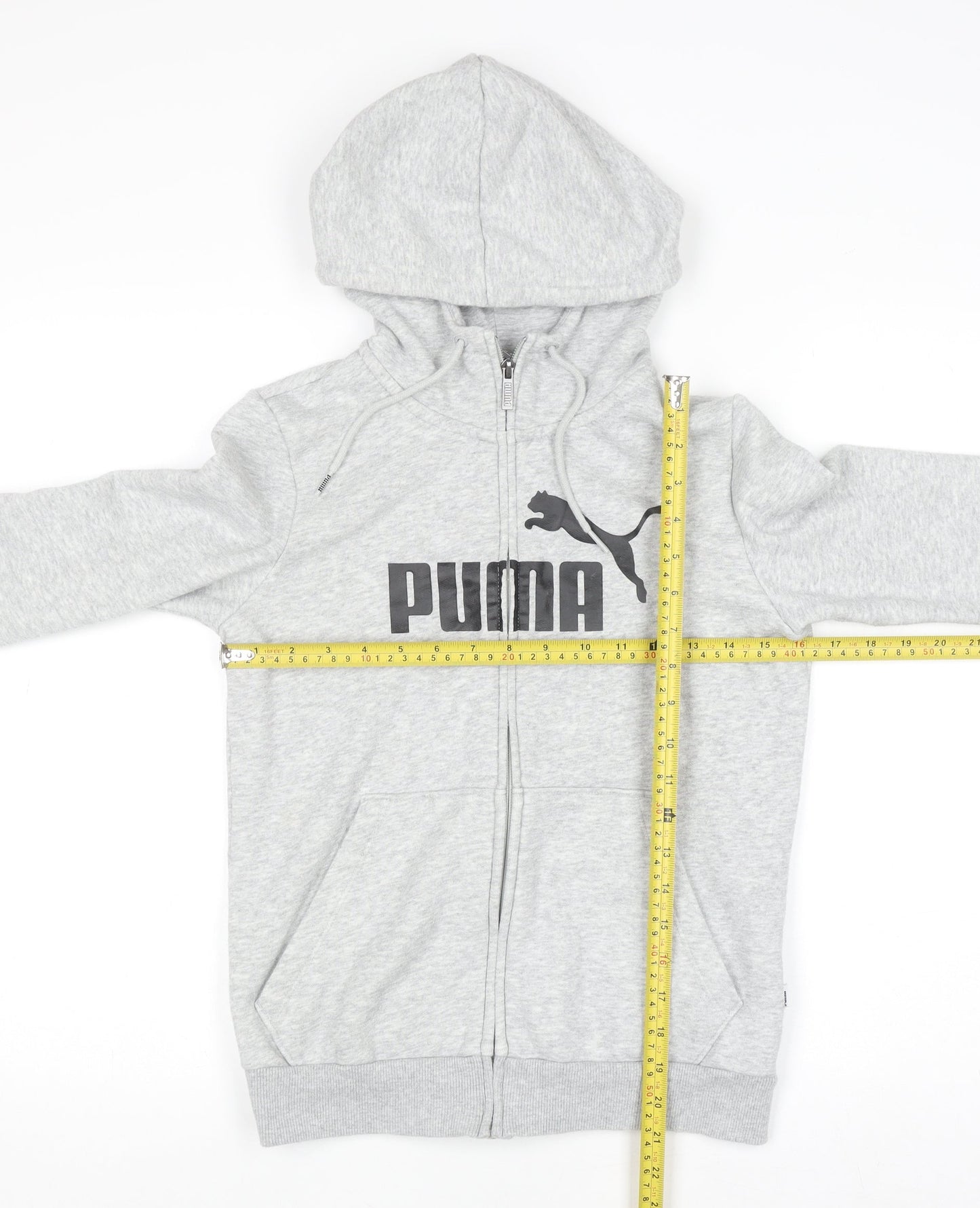 Womens UK Size 8 PUMA Grey Full Zip Hoodie