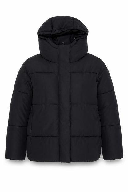 Womens UK Size XS Monki Black Puffer Jacket