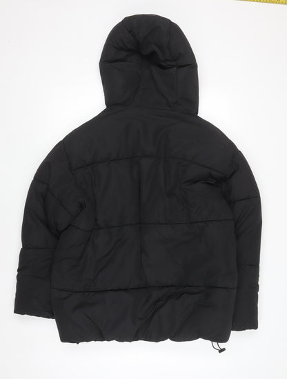 Womens UK Size XS Monki Black Puffer Jacket