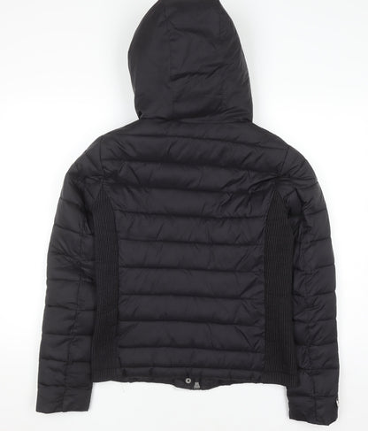 Mens UK Size M Superdry Black Puffer Jacket