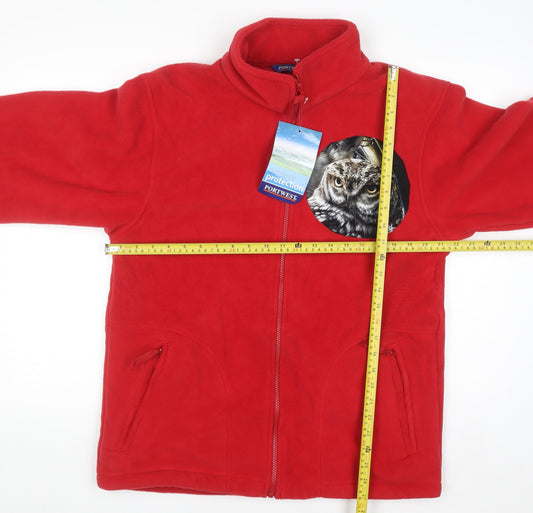 Mens UK Size M Portwest Red Basic Jacket