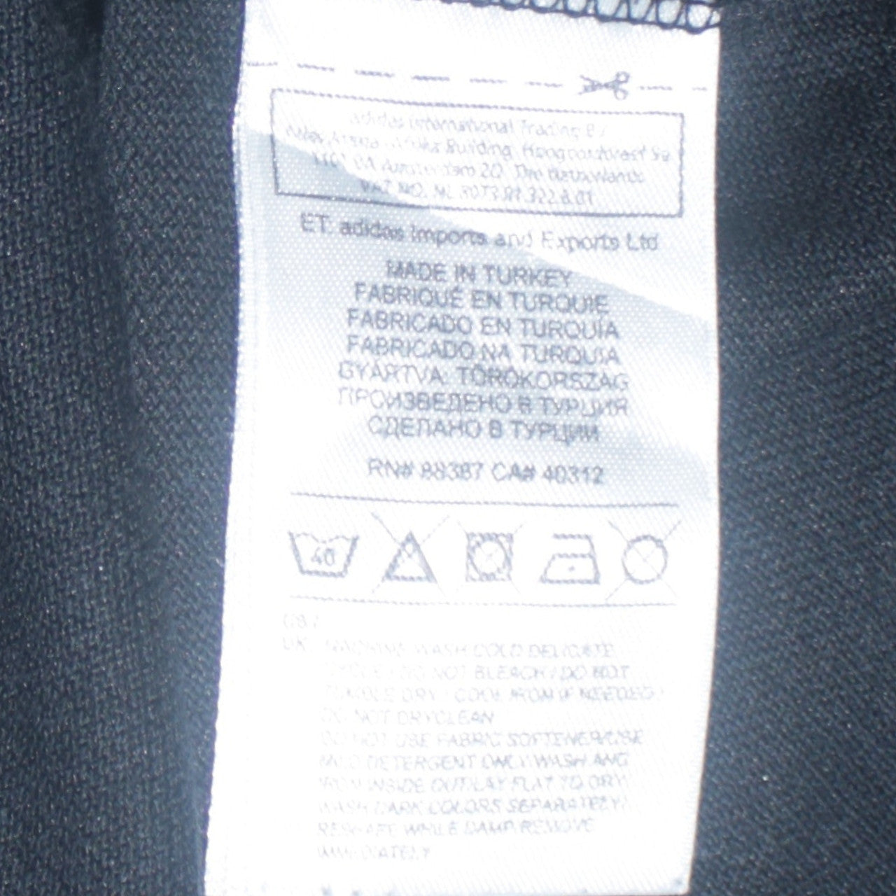 Mens UK Size S adidas Cotton Blend Polo Shirt