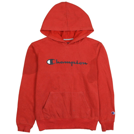 Womens UK Size L Champion Red Pullover Hoodie