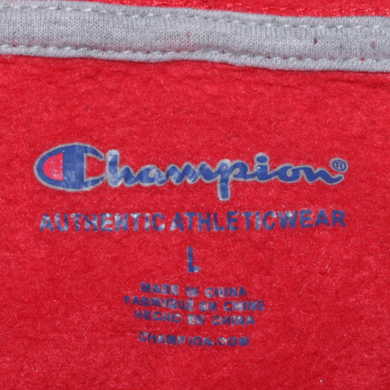 Womens UK Size L Champion Red Pullover Hoodie