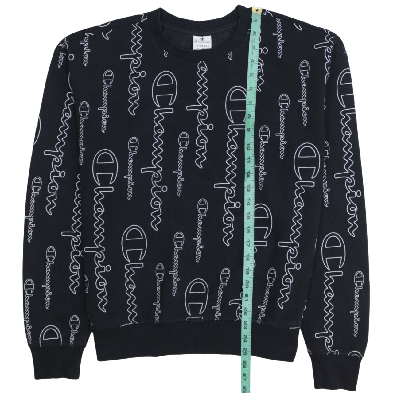 Mens UK Size 2XL Champion Black Pullover Sweatshirt