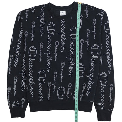 Mens UK Size 2XL Champion Black Pullover Sweatshirt