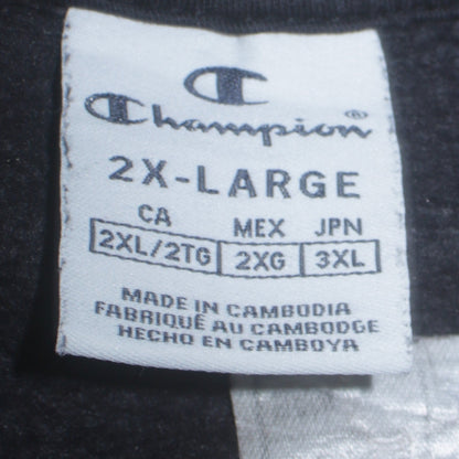 Mens UK Size 2XL Champion Black Pullover Sweatshirt