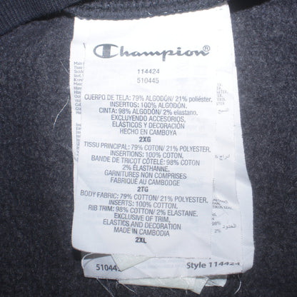 Mens UK Size 2XL Champion Black Pullover Sweatshirt
