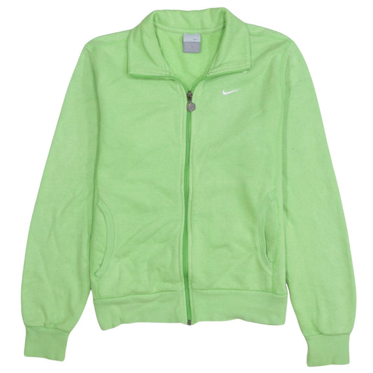 Womens UK Size L Nike Green Full Zip Sweatshirt
