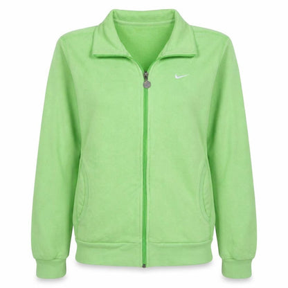 Womens UK Size L Nike Green Full Zip Sweatshirt