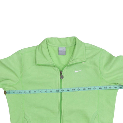 Womens UK Size L Nike Green Full Zip Sweatshirt