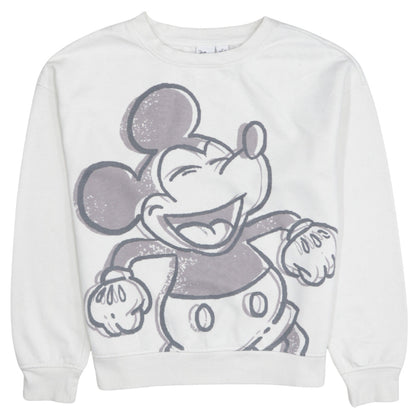 Womens UK Size XS Disney White Pullover Sweatshirt