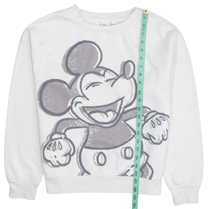 Womens UK Size XS Disney White Pullover Sweatshirt