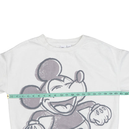 Womens UK Size XS Disney White Pullover Sweatshirt