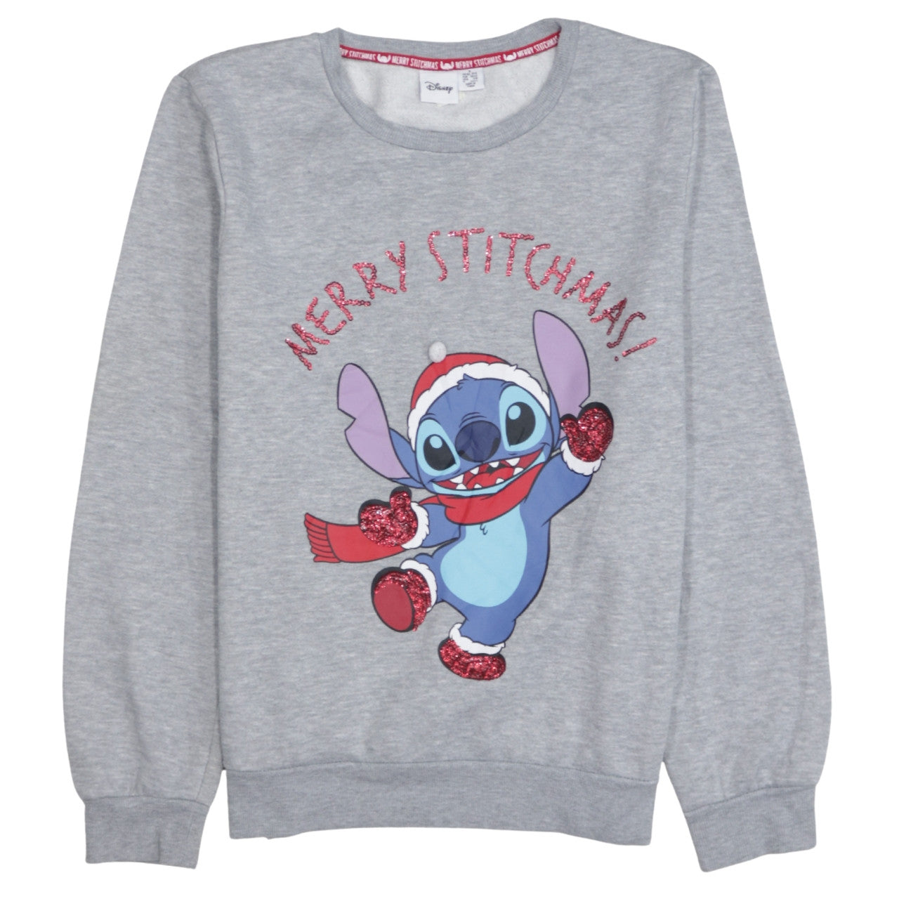 Womens UK Size 10/12 Disney Grey Pullover Sweatshirt
