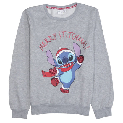 Womens UK Size 10/12 Disney Grey Pullover Sweatshirt