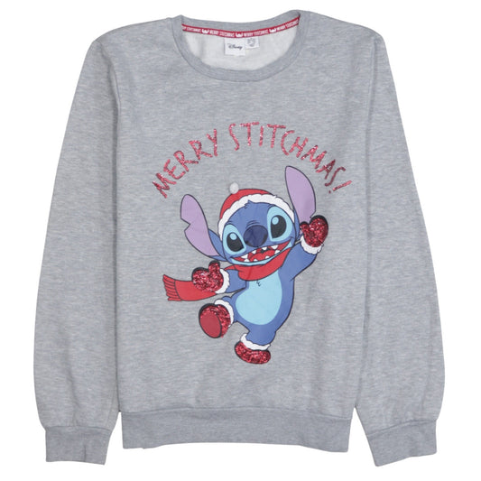 Womens UK Size 10/12 Disney Grey Pullover Sweatshirt