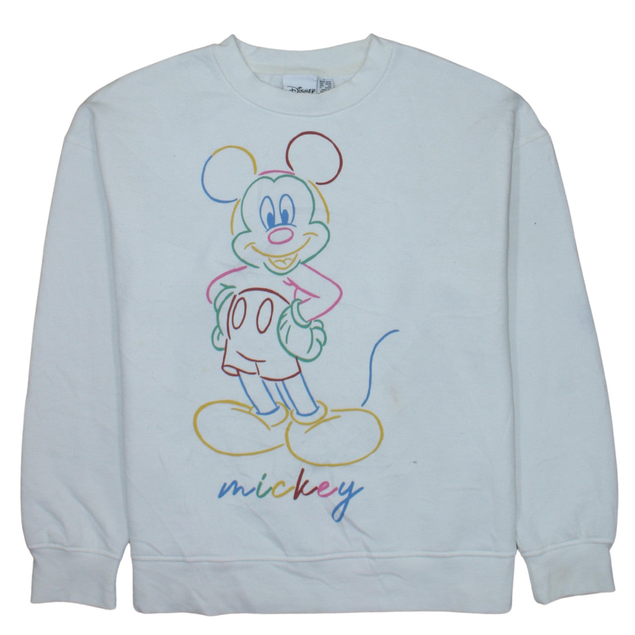 Womens UK Size S Disney White Pullover Sweatshirt