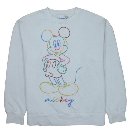 Womens UK Size S Disney White Pullover Sweatshirt
