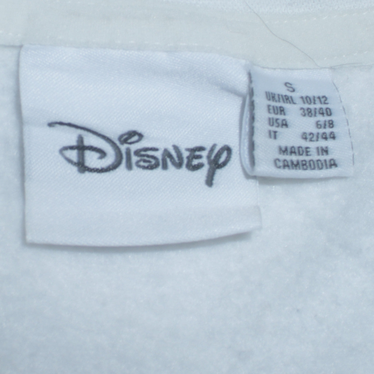 Womens UK Size S Disney White Pullover Sweatshirt