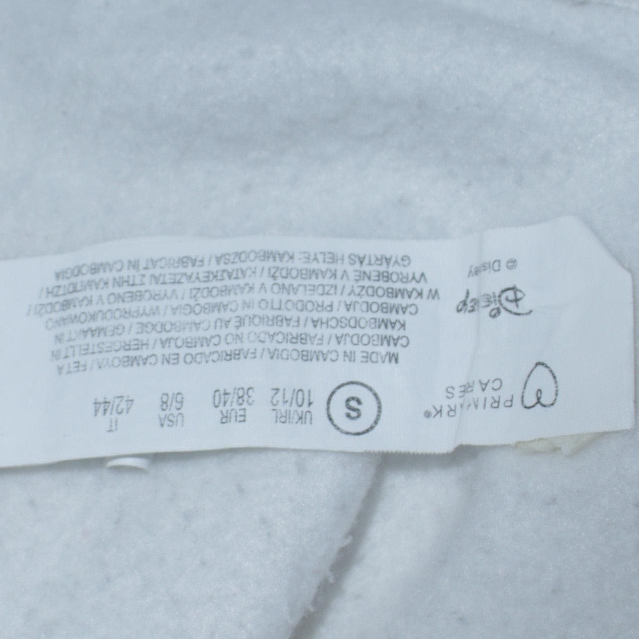 Womens UK Size S Disney White Pullover Sweatshirt