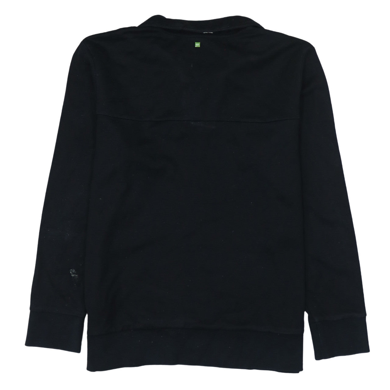 Mens UK Size M HUGO BOSS Black Henley Sweatshirt