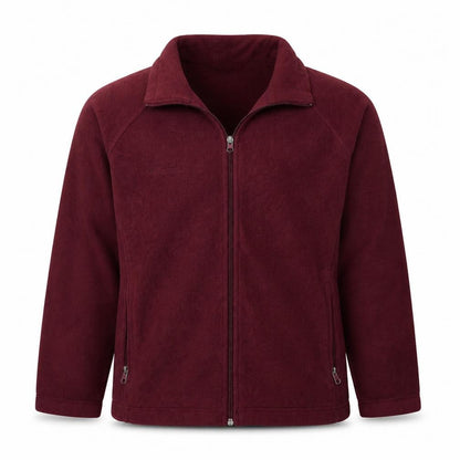Columbia Men's Red Fleece Full Zip Jacket Size L Regular Outdoor