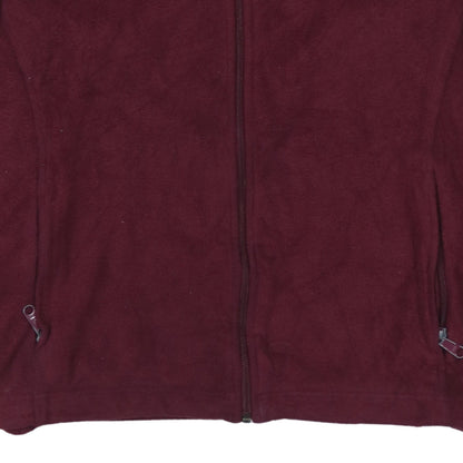 Columbia Men's Red Fleece Full Zip Jacket Size L Regular Outdoor