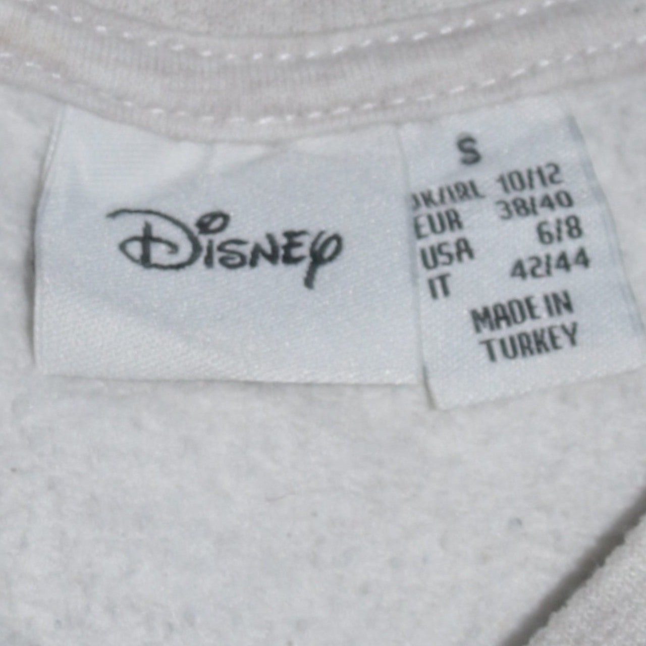 Womens UK Size S Disney Grey Pullover Sweatshirt
